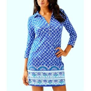 EUC Lilly Pulitzer Ansley Polo Dress, Blue
Grotto, XS
